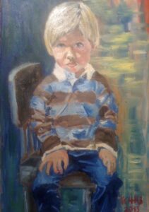 Portret Franka na krześle