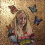 Portret córki Zuzanny z motylami